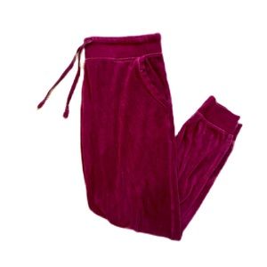 Velvet jogger sweats size M